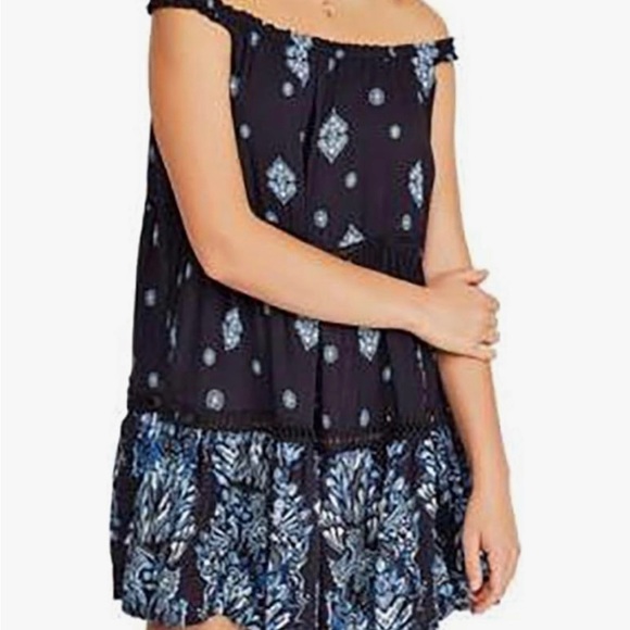 NEW NWT Free People Talk to Me Trapeze Dress off small - Picture 1 of 3